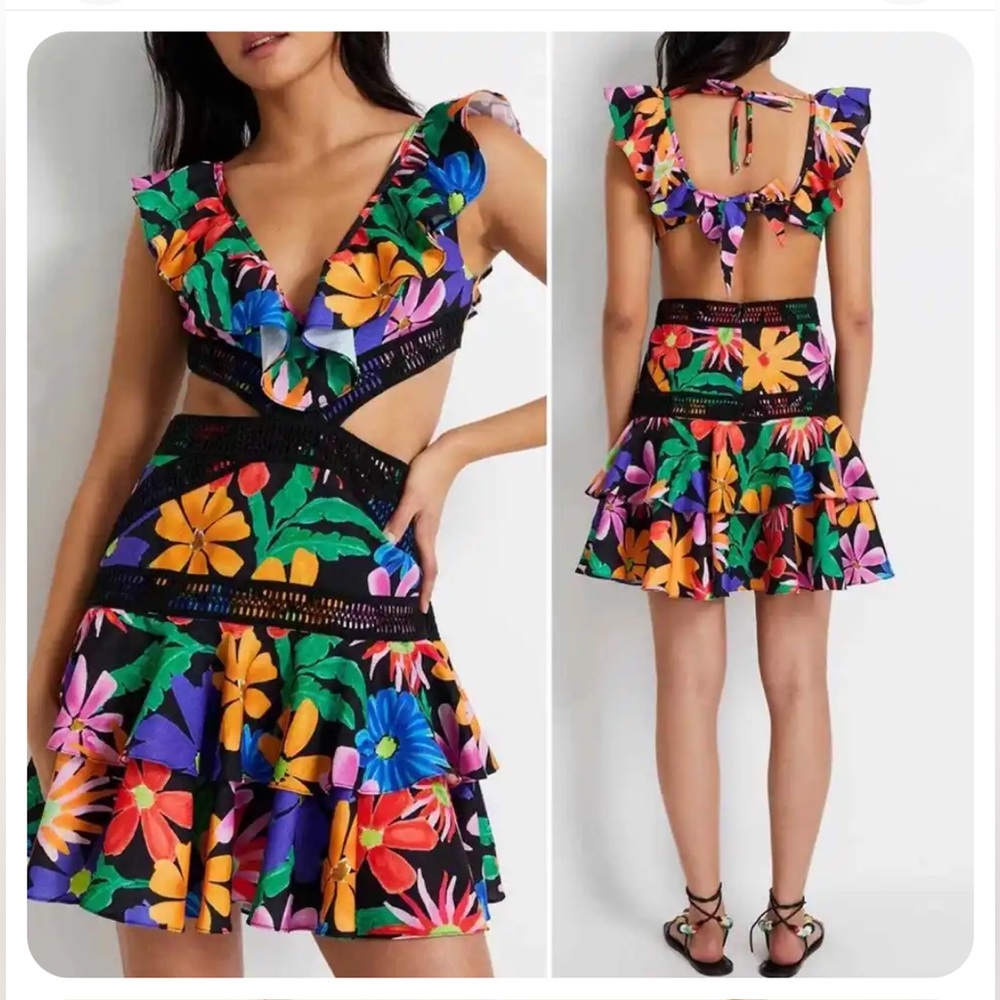 NWT PatBo Aster Cutout Mini Dress